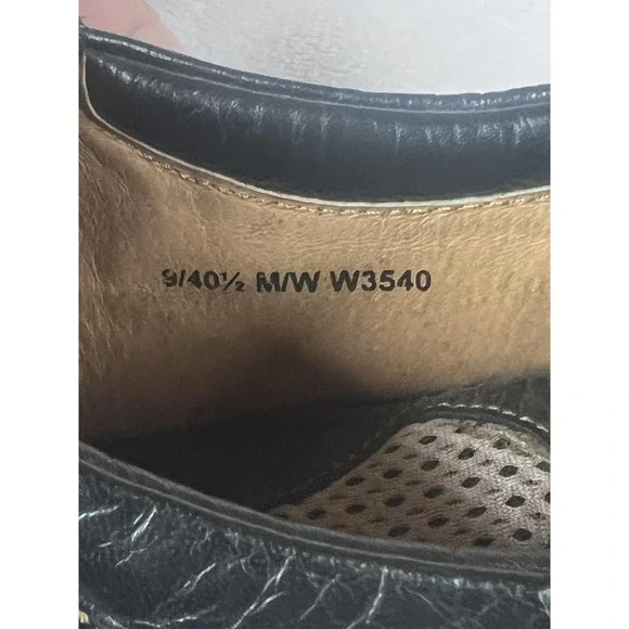 Born Shoes Womens Size 9 Black Leather Oxford Lace Up Comfort Casual Walking - Picture 4 of 10